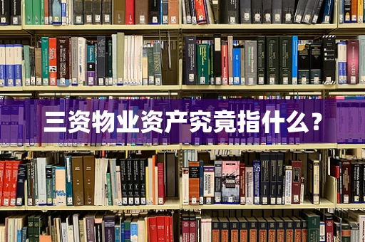 三资物业资产究竟指什么？