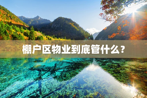 棚户区物业到底管什么？