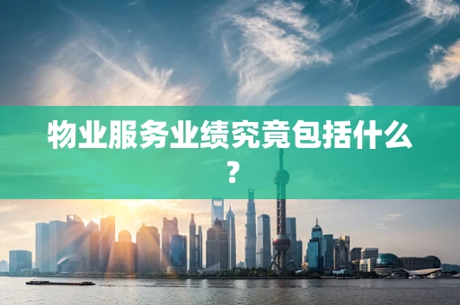 物业服务业绩究竟包括什么？