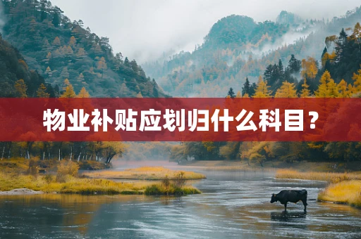 物业补贴应划归什么科目？