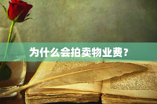 为什么会拍卖物业费？