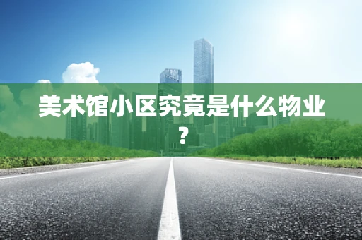 美术馆小区究竟是什么物业？