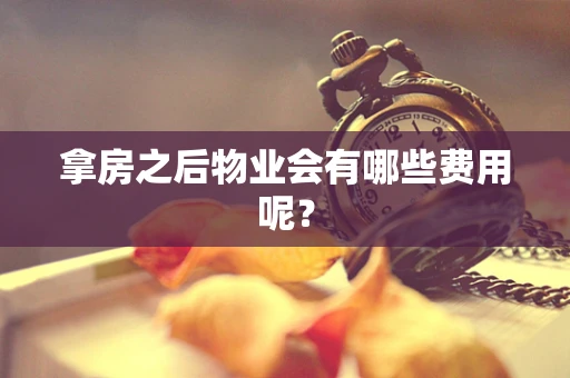拿房之后物业会有哪些费用呢？