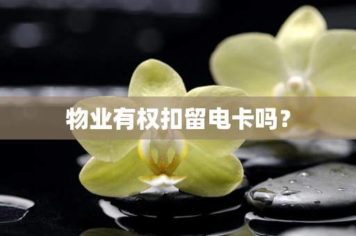 物业有权扣留电卡吗？