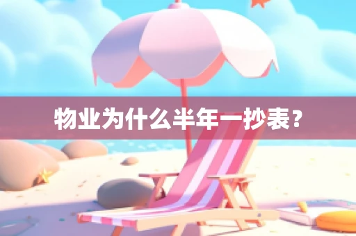 物业为什么半年一抄表？