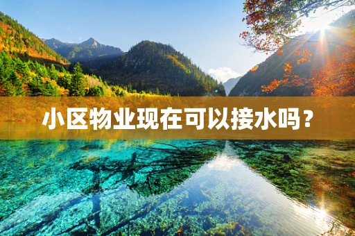 小区物业现在可以接水吗？