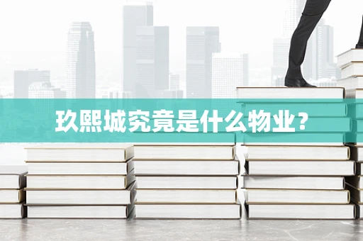 玖熙城究竟是什么物业？