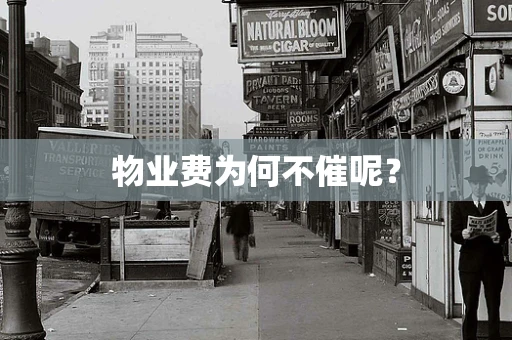 物业费为何不催呢？