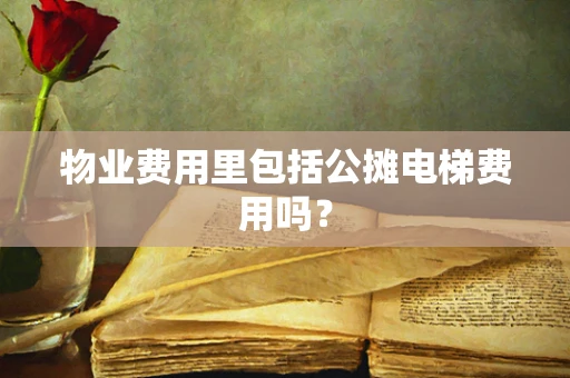 物业费用里包括公摊电梯费用吗？