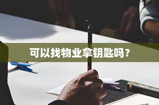 可以找物业拿钥匙吗？