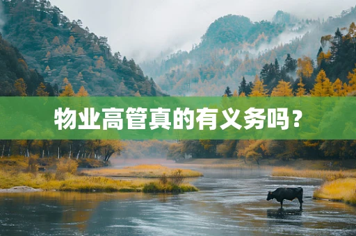 物业高管真的有义务吗？