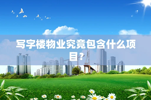 写字楼物业究竟包含什么项目？