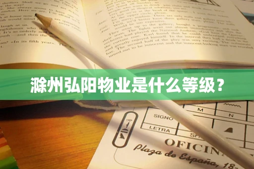 滁州弘阳物业是什么等级？