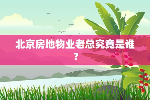 北京房地物业老总究竟是谁？