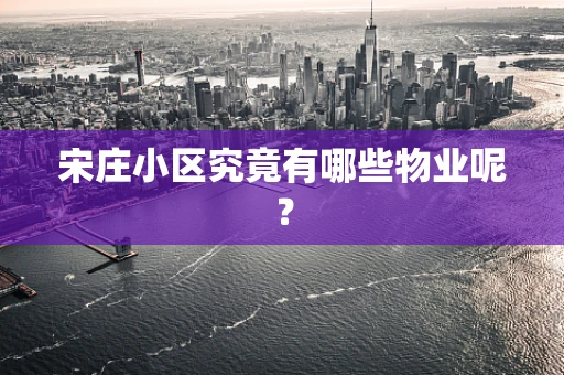 宋庄小区究竟有哪些物业呢？