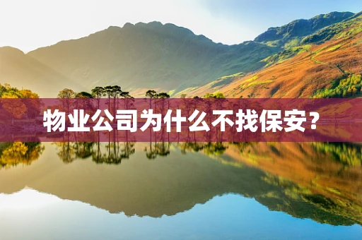 物业公司为什么不找保安？