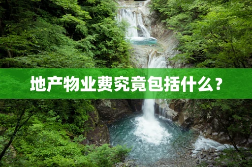 地产物业费究竟包括什么？